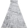 rugsx Passatoia Structural MEFE per cucina, corridoio, soggiorno, robusto, moderno, due livelli di pile Grigio/Bianco 60x270 cm