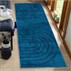 BORKOY Tappeto Cucina Antiscivolo Lavabile Lungo 1 metri, Tappeto Passatoia Corridoio Moderno in Blu, Tappeti Runner per Cucina Bagno Soggiorno Camera da Letto Ingresso Interno,40x100cm