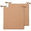 MSNCS Cuscini Per Sedie Da Cucina 40x40,Quadrato Cuscini Per Sedie Da Pranzo 2/4/6 Pezzi Con Cravatte,Cotone E Lino, Sfoderabili/Lavabili Antiscivolo Cuscini Per Sedie Esterno(#3,40x40cm6pcs)
