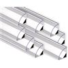 AFTERTECH 8x 3metri (24M) 1616 16x16mm PROFILO ALLUMINIO ANGOLARE PER STRISCE STRIP LED BARRA RIGIDA 3MT + COPERTURA (8x 3metri 1616 clear)