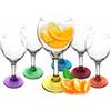 Sendez Set di 6 Bicchieri colorati da vino rosso.