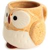 Minoribo Mino ware Tazza in ceramica giapponese a forma di gufo fatta in Giappone (Giappone Import) CPM104 (giallo miele)