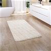 Paco Home Tappeto Bagno Tappetino Da Bagno Tappeto Doccia Morbido Memory Foam Effetto 3D Lavabile, Dimensione:60x100 cm, Colore:Crema 4