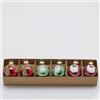 EDG Enzo De Gasperi Addobbo Segnaposto Palla Babbo Natale Vetro Ass. D 4 Cm Cf 6 Pz Verde Rosso