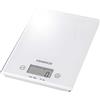 Kenwood DS401.W Bilancia Elettronica da Cucina con Piano in Vetro Bianco, Display Elettronico e Piedini Antiscivolo, Spegnimento Automatico, Doppio Sistema di Misurazione (gr/oz)