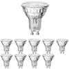 ledscom.de 10x GU10 LED, PAR16, bianco (4000 K), 5,3 W, 504lm, 44°, specchio riflettente (argento)