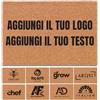 WELCOMAT - Zerbino Ingresso Esterno Personalizzato - Dimensioni 40x60 cm - Zerbino Ingresso Casa Simpatico, In Fibra Naturale di Cocco,