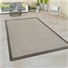 Paco Home Tappeto per interni ed esterni per balcone e terrazza, effetto sisal, grigio verde in vari colori, Dimensione:120x170 cm, Colore:Beige