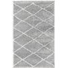 TESSO LIVING Tappeto Salotto Moderno 80 X 300 cm Beige Grigio, Motivo Diamante, Tappeto Moderno a Pelo Alto, Super Morbido