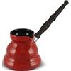 Ceraflame Caffettiera turca in ceramica 300 ml Cezve Ibrik Briki Turka Vintage con manico in legno rimovibile per fornelli elettrici a gas