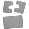 HomeLife - Set Tappeti Bagno 3 Pezzi Made in Italy, con: 1 Tappeto Bagno Assorbente (60X90) e 2 Tappetini Bagno (45X60). Tappeti Cotone Lavabili Lavatrice senza Antiscivolo, Tappeto Bagno Grigio