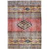 Pierre Tappeti Tappeto salotto soggiorno camera ingresso, lavabile anti-scivolo anti-macchia, disegno AYDIN 1668 geometrico tribale orientale kilim berbero tradizionale cm.60x120