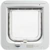 SureFlap Gattaiola con lettore microchip Sure Petcare, compat. Targhetta per collare RFID e microchip, azion. a un pulsante, Bianco, richiede 4 batt. AA (non incl)