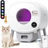 GESEILAY Lettiera Gatto Autopulente,Lettiera Autopulente per Gatti, Grande Capacità 76 Litri, Tipo Chiuso/Inodore/Illuminazione Ambientale, Lettiera Automatica per Gatti adatto per Più Gatti (IT-B)