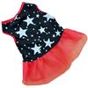 fxwtich Accessori per cani Pet Dog Star Pattern Gonna Garza Cucciolo Gatti Principessa Vestiti Abbigliamento Vestito