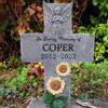 Custom JHB Personalizzato Angelo Croce Incisa Pet Memorial Stone Dog Grave Marker Cane Tombstone Cat Headstone Pet Loss Regalo Cimitero Giardino Placca (A)