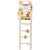 Zolux - Scala con 5 Barre in Legno per Uccelli, Taglia S
