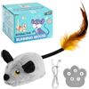 Generico Giocattolo Elettrico per Gatti | Giocattoli Interattivi con Topini Mobili | Bambola Peluche Ricaricabile per Tutte le Razze e Giochi Interni Esterni
