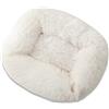 Hixingo Cuccia Cane e Gatto Interno di Peluche, Classica Lettino Cuscino per Cani e Gatti Morbido Rettangolare Lavabile Base Antiscivolo per Grande Medio Piccolo Animali (Bianco,XS)