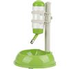 Zerodis Ciotola per cani, borraccia automatica per dispenser di cibo per animali domestici con base per ciotola di sollevamento per piccoli animali(verde)