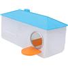 Mipcase Bianco Nido per Uccelli Grande Struttura Semplice, in Plastica | Interno ed Esterno, Forma a Casetta, Spazio di Appoggio, per Piccoli Uccelli Colore Casuale