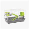 MPS2 Gabbia Duffy 2 per Criceti e Piccoli Roditori - 2 Piani Con Ruota Inclusa - 58X32X38h cm - Beverino Omaggio