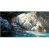 Didooou Sfondo naturale per acquario, sfondo per acquario, adesivi per acquario boutique, 30 cm, 40 cm, 50 cm, 60 cm, 80 cm (grotta-2, 30 * 70 cm)