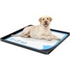 Aisslro Supporto per tappetino per cani, 68 x 68 cm, bordo rialzato da 2,5 cm, tappetino antiscivolo in silicone e vasino a prova di perdite, per proteggere il pavimento, vassoio per addestramento al vasino