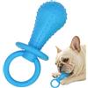 Generic Ciuccio per cuccioli, giocattolo da masticare, in gomma, per dentizione, 9,5 x 3,8 cm, interattivo, sicuro, calmante, massaggiagengive con design confortevole per uso domestico e parco