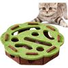 Veasbuu Interactive Cat Toys, Indoor Cat Puzzle Box, Felt Maze Game, Enrichment Activity, Scratch Hunt Training, Kitten Accessories for Scratching Exercise Hunting and Mental Stimulation