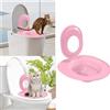 Generisch Cat Toilet Trainer - Kit di allenamento portatile per gatti e gatti, sistema di allenamento per abituare il vostro gatto al WC dei gatti, sistema di allenamento per gatti (rosa)