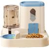 Zqkimzi Distributore automatico di cibo per gatti, distributore di acqua per animali domestici, distributore automatico di acqua, 25 x 22 x 20 cm, dispenser per cibo e abbeveratoio in set per gatti, cani