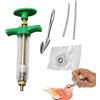 Generic Spray Set per nutrire Gli Uccelli - mangime per la Mano con Tubo Morbidi e cucchiai | Ideale per pappagalli, piccioni e roditori | Iniettore di Alimentazione Facile da Usare per Young