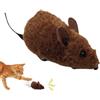 Generico Giocattolo Topo Telecomandato per Gatti,Gioco Automatico Interattivo con Squittio per Gattini | Topi Mobili con Suono per Esercizio, Svago in Casa e All'Aperto