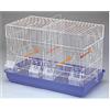 VELMA GROUP Srl GABBIA COVA NIDIA 58X32X35(H) CM - In metallo, con divisorio, completa di accessori