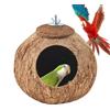 Generic Coconnut - Casetta per - Habitat Sicuro per l'allevamento di, estetica Rustica da Appendere, Corpo Largo 15 cm + Robusto Anello in Corda, Struttura in Fibra di Cocco - per Riposo
