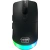 CHERRY XTRFY M50 Wireless, Mouse da Gaming Senza Fili, 2.4 GHz RF, Connessione Bluetooth e via Cavo, Forma Ergonomica, Illuminazione RGB, Ricaricabile, Nero