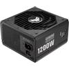ASUS TUF Gaming 1200W Gold, Alimentatore completamente modulare, 80+ Gold, componenti di livello militare, cuscinetti a doppia sfera, ventola Axial-tech, rivestimento PCB, Nero