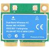 Fyearfly Scheda mini PCIE Dual Band da 1200 m, 2,4 GHz/5 GHz per chip Intel 8265, aumenta la velocità wireless, aggiornamento conveniente