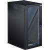 Techly Professional 369199 Armadio Rack 19 a Muro 22U P 800mm L 600mm Porta Vetro Nero Nero