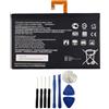 Audiosystem Batteria Compatibile Per Lenovo Tab 2 A10-30 Tb2-X30f / A10-70f Tab 3 X103 L14d2p31, Incluso Kit Montaggio Batteria