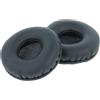 vhbw 2x cuscinetti auricolari di ricambio compatibile con AKG K412p, K404, K24p, ES5, K26p, K27p, K27i, K403, K402 cuffie, headset, poliuretano nero