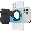 Generico Impugnatura per Fotocamera Del Telefono - 13x4,8x9 13 Cm Girevole Portatile Magnetico, Impugnatura per Otturatore Della Fotocamera Del Telefono Supporto per Selfie - Acquisizione Remota a Mani Libere