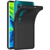 COPHONE® Cover per Xiaomi Mi NOTE 10 Cover Nero Silicone Case Mi NOTE 10 Molle di TPU Sottile Custodia per Xiaomi Mi NOTE 10