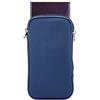 ebuymore Custodia in neoprene con cerniera per Samsung Galaxy S25 Ultra S24 Ultra S24 FE S23 Ultra S22 Ultra A15 A25 A55 A33 5G A54 A16 A34 A05 A14 A03s A04 A23 iPhone 16 Pro Max (blu)