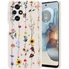 Guxira Silicone Cover Protettiva per Honor 200 Pro 5G, Carino Floreale Design Custodia Antiurto Cover Antipolvere Protettiva Case per - Vite Fiorita