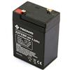 TECNID Batteria Ricaricabile Piombo 6v 3,2 Ah. Ideale per luci di emergenza, UPS, sistemi d'allarme. Connettori Faston, Nero