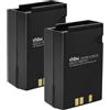 vhbw 2x batteria compatibile con Yaesu Vertex FT20, FT204, FT411 Mark II, FT33, FT33R, FT23, FT23R, FT411 radio (1000mAh, 12V, NiMH)