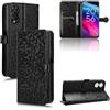 RonRun per TCL 505 Cover a libro Flip Wallet Custodia in Pelle con Slot per Schede Custodia in Pelle Magnetica Cover per TCL 505 - Nero