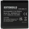 EXTENSILO batteria compatibile con Pure Jongo S3, S3X, S340b digital radio (13600mAh, 3,7V, Li-Ion)